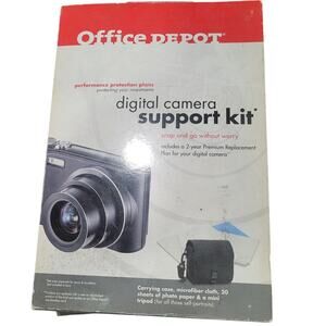 Office Depot Digital Camera Support Kit, Carrying Case Tripod Photo Paper Cloth